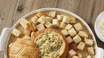 Bread Bowl with Kale & Artichoke Dip Bread Bowl with Kale & Artichoke Dip
