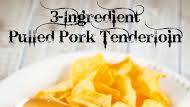 Slow Cooker 3-Ingredient Pulled Pork Tenderloin Slow Cooker 3-Ingredient Pulled Pork Tenderloin