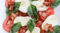Caprese Salad with Warm Bacon Dressing Caprese Salad with Warm Bacon Dressing