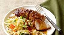 Black-and-Tan Pork With Spicy Ale Slaw Black-and-Tan Pork With Spicy Ale Slaw