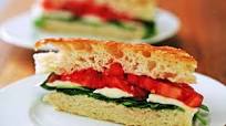 Arugula, Mozzarella, Tomato on Focaccia Arugula, Mozzarella, Tomato on Focaccia