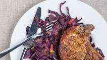 Broiled Pork Chops with Sautéed Red Cabbage Broiled Pork Chops with Sautéed Red Cabbage