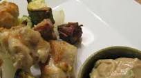 Tamarind Aioli with Spiced Coconut Chicken Kebabs Tamarind Aioli with Spiced Coconut Chicken Kebabs