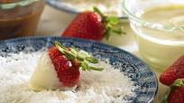 Chocolate-dipped Strawberries with Coconut and Almonds Chocolate-dipped Strawberries with Coconut and Almonds