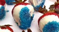 Red White and Blue Chocolate Covered Strawberries Red White and Blue Chocolate Covered Strawberries
