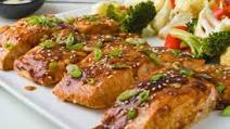 Hoisin Maple Glazed Salmon with Vegetables Hoisin Maple Glazed Salmon with Vegetables