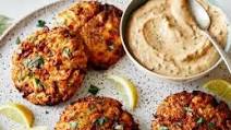 Air Fryer Crab Cakes with Chipotle Sauce Air Fryer Crab Cakes with Chipotle Sauce