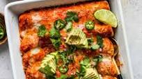 Veggie Enchiladas with Roasted Red Pepper Sauce Veggie Enchiladas with Roasted Red Pepper Sauce