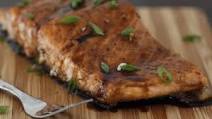 Maple-Balsamic Glazed Salmon Maple-Balsamic Glazed Salmon