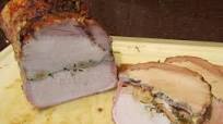 Slow Roasted Pork Loin Filled With Roasted Garlic Slow Roasted Pork Loin Filled With Roasted Garlic