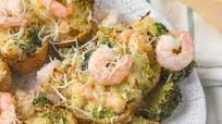 Broccoli and Shrimp-Stuffed Potatoes Broccoli and Shrimp-Stuffed Potatoes