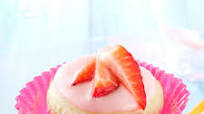 Lemon Cupcakes with Strawberry Frosting Lemon Cupcakes with Strawberry Frosting