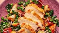 Chicken Breast with Peas and Croutons Chicken Breast with Peas and Croutons
