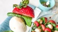 Strawberry Caprese Skewers Strawberry Caprese Skewers