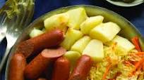 Knockwurst with Sauerkraut and Potatoes Knockwurst with Sauerkraut and Potatoes