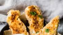 Baked Paleo Chicken Tenders with Honey Mustard Dip Baked Paleo Chicken Tenders with Honey Mustard Dip