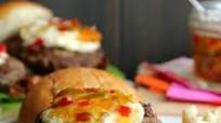 Bacon Goat Cheese Burger Bacon Goat Cheese Burger