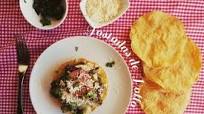 Receta de Tostadas de Pollo y chile poblano Receta de Tostadas de Pollo y chile poblano