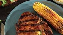 Grilled Porterhouse (Bone-in Loin) Pork Chops with Chipotle Cilantro Butter Grilled Porterhouse (Bone-in Loin) Pork Chops with Chipotle Cilantro Butter
