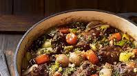 Braised oxtail with red wine and prunes Braised oxtail with red wine and prunes