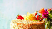 Coconut Cake with Mango Curd Filling Coconut Cake with Mango Curd Filling