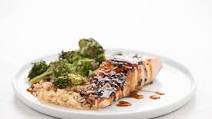 Teriyaki Salmon with Broccoli and Jasmine Rice ready to cook -- PACKAGED INGREDIENTS Teriyaki Salmon with Broccoli and Jasmine Rice ready to cook -- PACKAGED INGREDIENTS