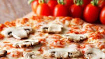 Pizza on a scone base Pizza on a scone base