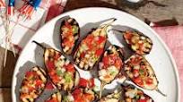 Grilled Baby Eggplants with Green Onion Salsa Grilled Baby Eggplants with Green Onion Salsa