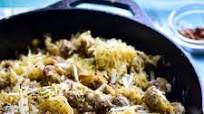 Spaghetti Squash with Sausage and Parmesan Spaghetti Squash with Sausage and Parmesan