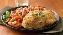Oven Parmesan Chicken with Penne Marinara Oven Parmesan Chicken with Penne Marinara