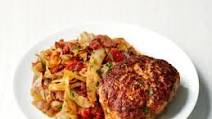 Turkey Meatloaves with Braised Cabbage Turkey Meatloaves with Braised Cabbage