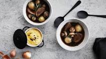Red wine braised beef tongue and baby onions Red wine braised beef tongue and baby onions