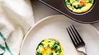 Quick Spinach and Red Pepper Egg Bites Quick Spinach and Red Pepper Egg Bites