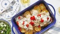 One-Pan Greek Chicken Thighs with Potatoes, Lemon & Feta One-Pan Greek Chicken Thighs with Potatoes, Lemon & Feta