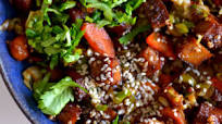 Chop Suey de légumes croquants au tofu fumé Chop Suey de légumes croquants au tofu fumé
