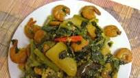Pui Shaag Chingri Chorchori (Malabar Spinach - Prawns Curry - Bengali Style) Pui Shaag Chingri Chorchori (Malabar Spinach - Prawns Curry - Bengali Style)