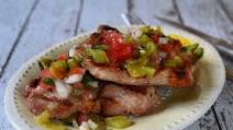 Grilled Pork Chops with Hatch Chile Pico de Gallo Grilled Pork Chops with Hatch Chile Pico de Gallo