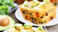 Stacked Sweet Potato and Black Bean Enchiladas Stacked Sweet Potato and Black Bean Enchiladas