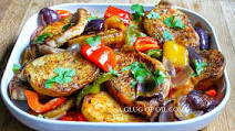 Pork Pepper and Potato Traybake Pork Pepper and Potato Traybake