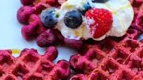 Beetroot waffles Beetroot waffles