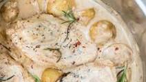 INSTANT POT CREAMY BALSAMIC CHICKEN AND POTATOES INSTANT POT CREAMY BALSAMIC CHICKEN AND POTATOES