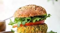 Zucchini-Chickpea Veggie Burgers with Tahini-Ranch Sauce Zucchini-Chickpea Veggie Burgers with Tahini-Ranch Sauce