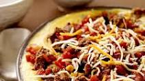 Mexican beef over polenta Mexican beef over polenta