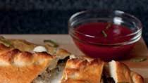 Eggplant and Three Cheese Calzone Eggplant and Three Cheese Calzone