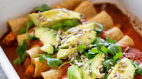Vegan enchiladas with lentils and sweet potatoes Vegan enchiladas with lentils and sweet potatoes