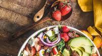 Strawberry Avocado Spinach Salad with Candied Pecans Strawberry Avocado Spinach Salad with Candied Pecans