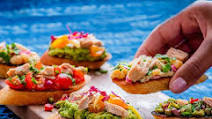 Assorted Tuna Crostini Assorted Tuna Crostini