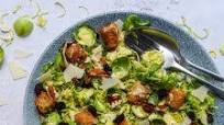 Shredded Brussels Sprout Caesar Salad Shredded Brussels Sprout Caesar Salad