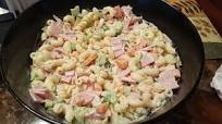 Sopa fría de coditos con crema y jamón. Receta sencilla para cenar Sopa fría de coditos con crema y jamón. Receta sencilla para cenar