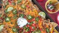 Loaded Chipotle Chicken Carnitas Nachos Loaded Chipotle Chicken Carnitas Nachos